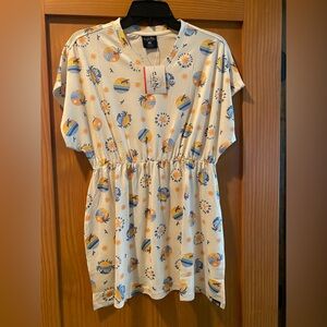 Salt Life Girl’s Cream Salty State Of Mind Short Sleeve Dress/Coverup NWT Size M